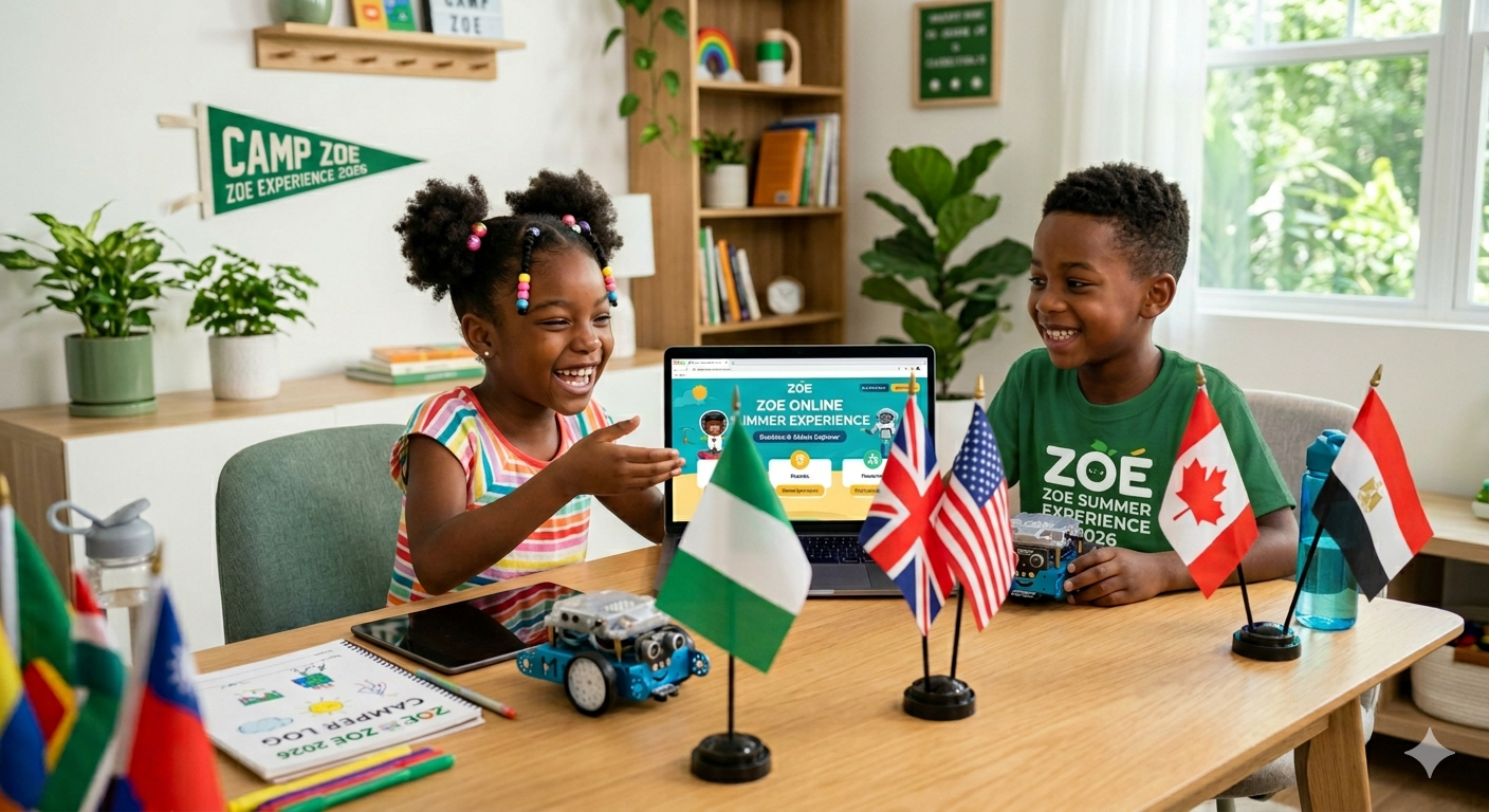 ZOE students learning online