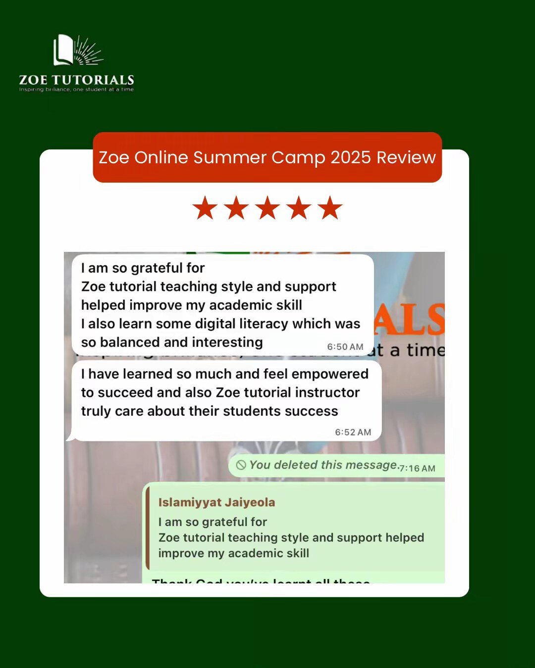 Parent review screenshot 3