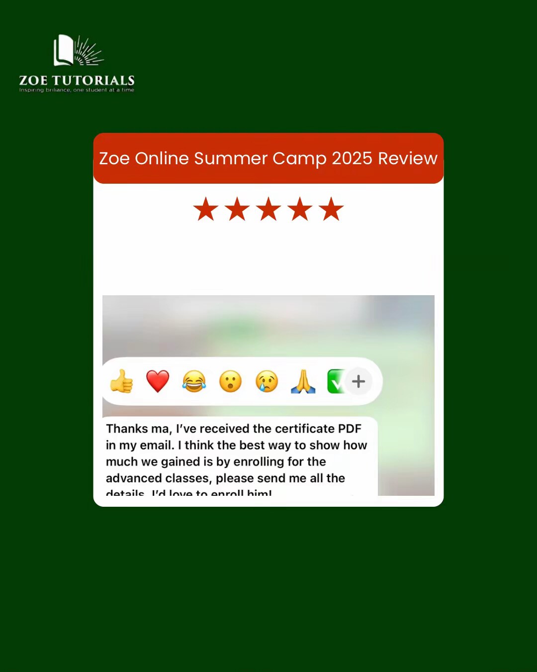 Parent review screenshot 6